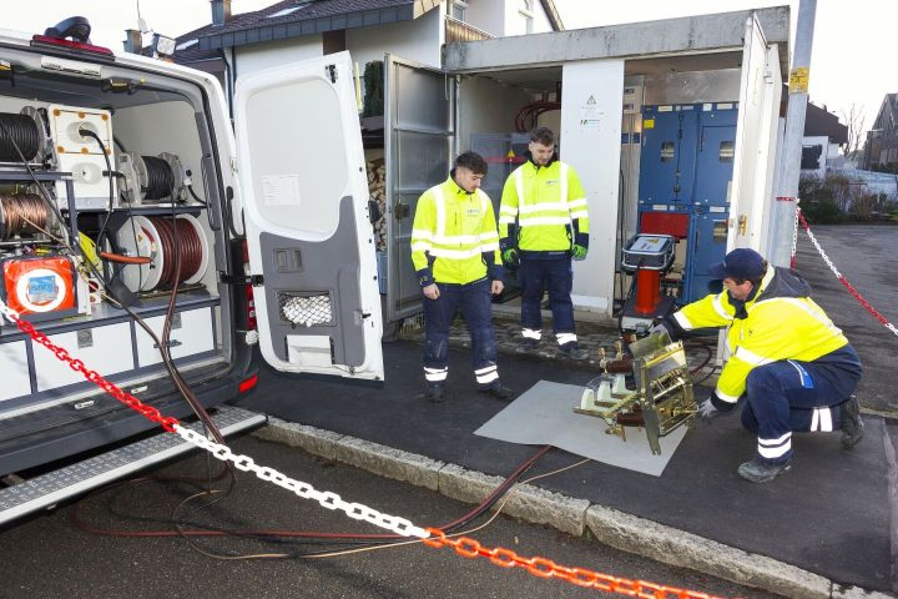 Kabelprüfung Messwagen Strom Leistungsmessung