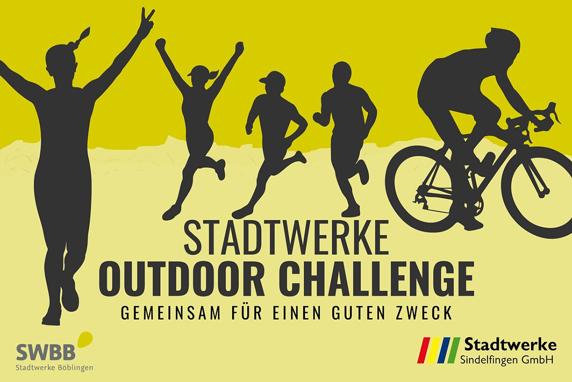 Poster der Stadtwerke Outdoor Teamchallenge.