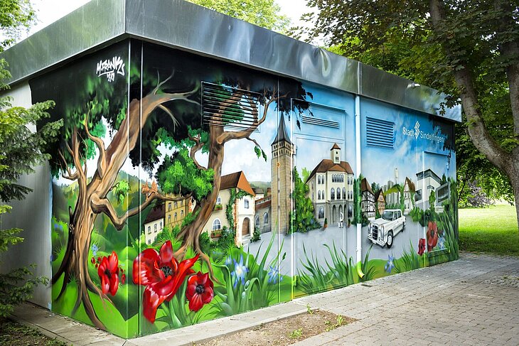 Wir verschönern Sindelfingen mit einem weiteren Stadtwerke-Graffiti!