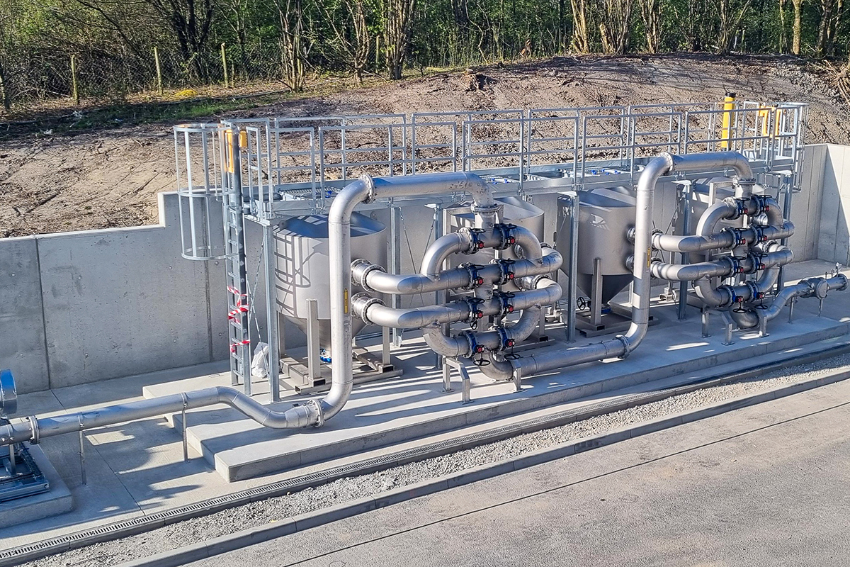 Zu sehen ist die neue Biogasanlage