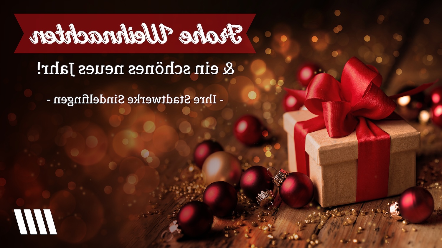 Innenseite des Cover der interaktiven Weihnachtskarte